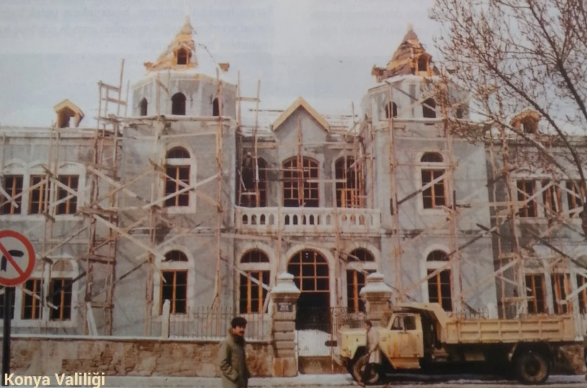 1979 yangını sonrası restorasyon çalışması (Konya Valiliği)